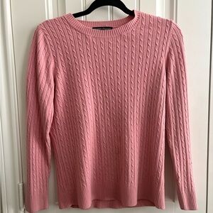 Pink Cable Knit Sweater
